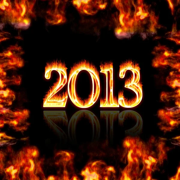 Burning 2013. — Stock Photo, Image