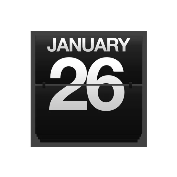 Counter calendar January 26. — Stock Photo, Image