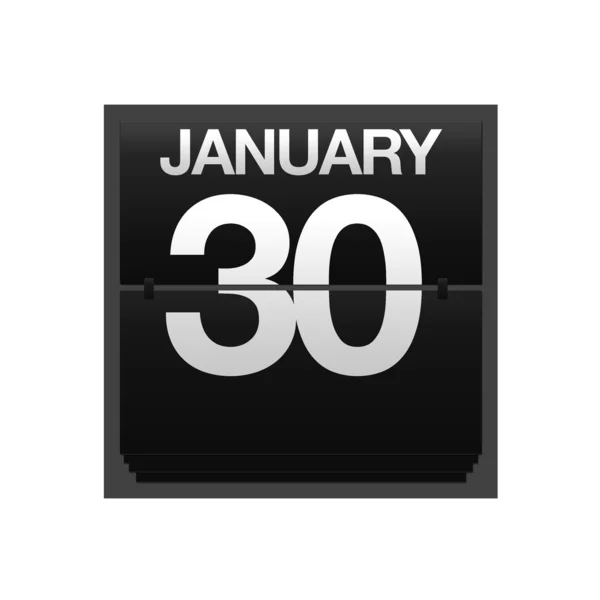 Counter calendar January 30. — Stock Photo, Image