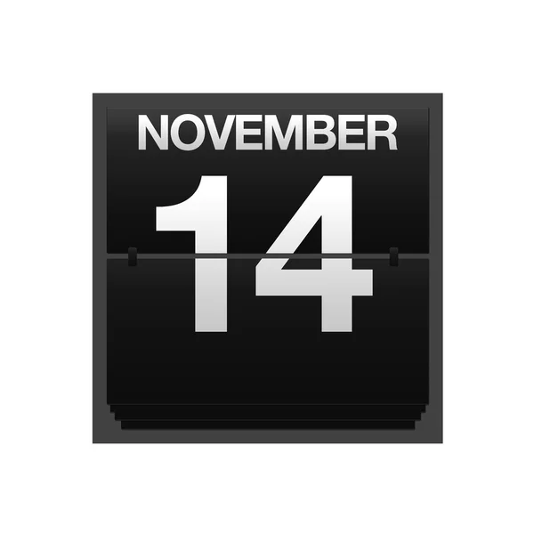 Contro calendario 14 novembre . — Foto Stock