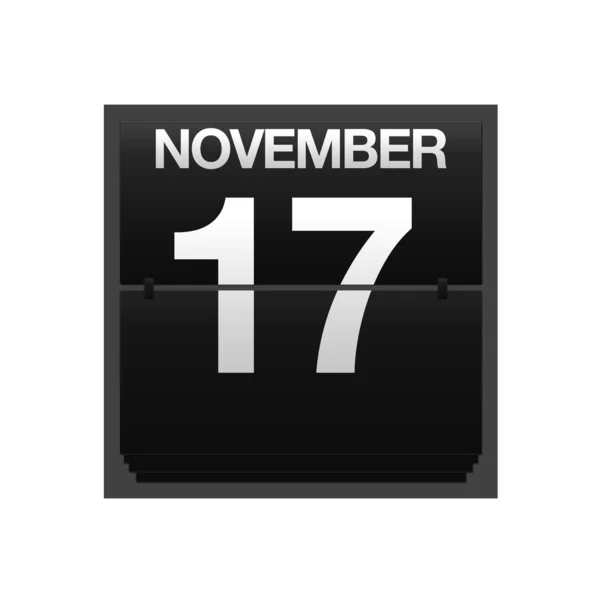 Contro calendario novembre 17 . — Foto Stock