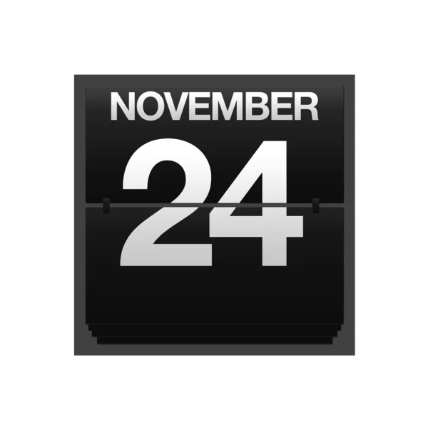 Counter kalender 24 november. — Stockfoto