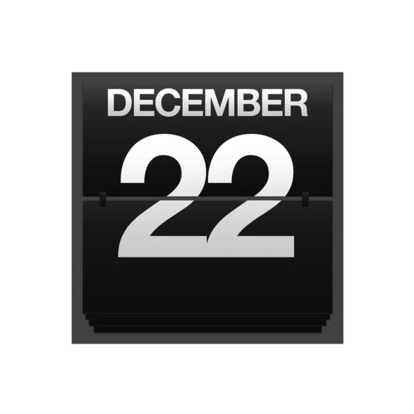 Contro calendario dicembre 22 . — Foto Stock