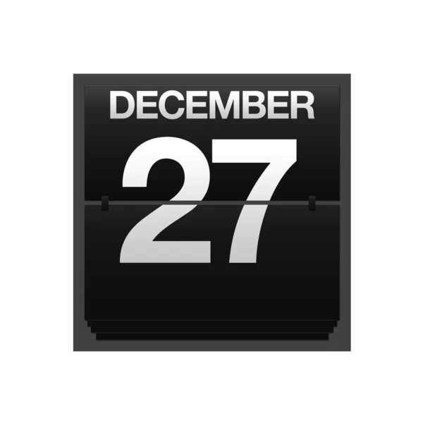 Contro calendario dicembre 27 . — Foto Stock