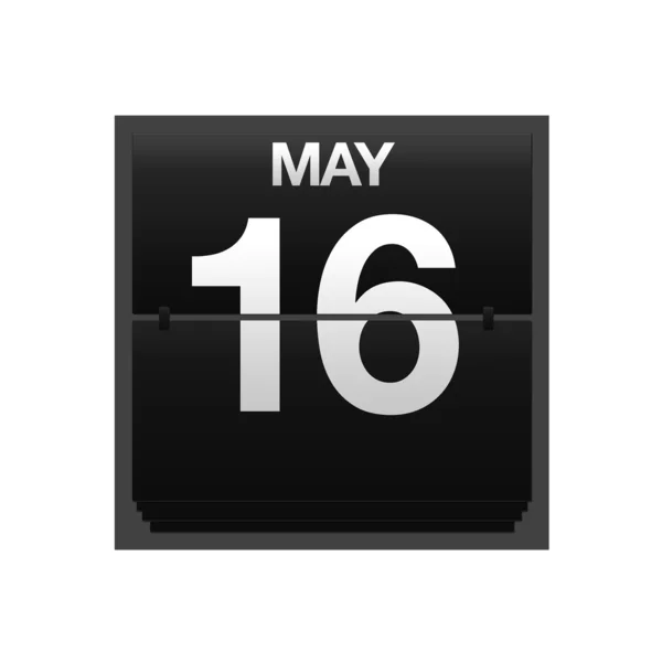 Counter calendar may 16. — Stock Photo, Image