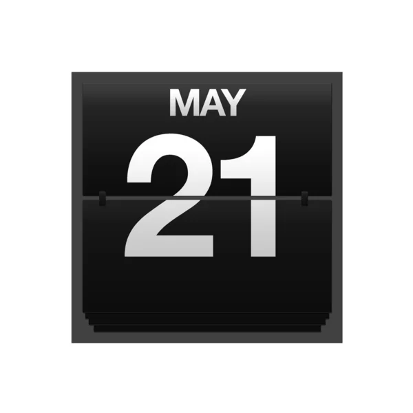 Contador calendario mayo 21 . —  Fotos de Stock