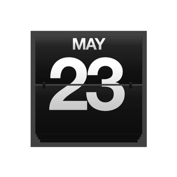 Counter kalender 23 maj. — Stockfoto