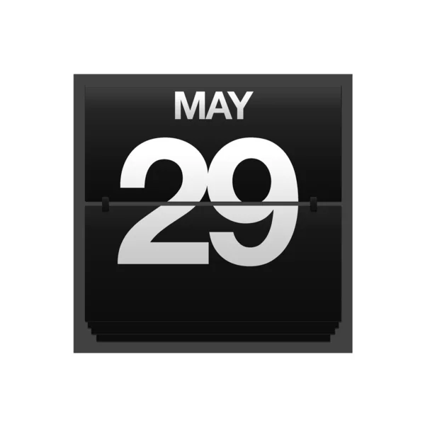 Május 29-én Counter-naptár. — Stock Fotó