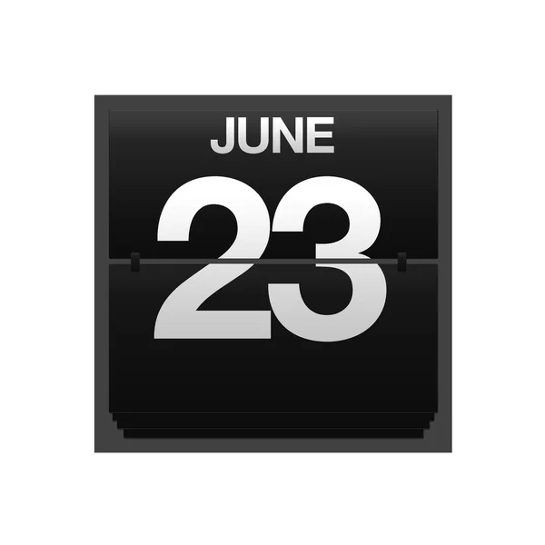 Counter calendar june 23. — Stock Photo, Image