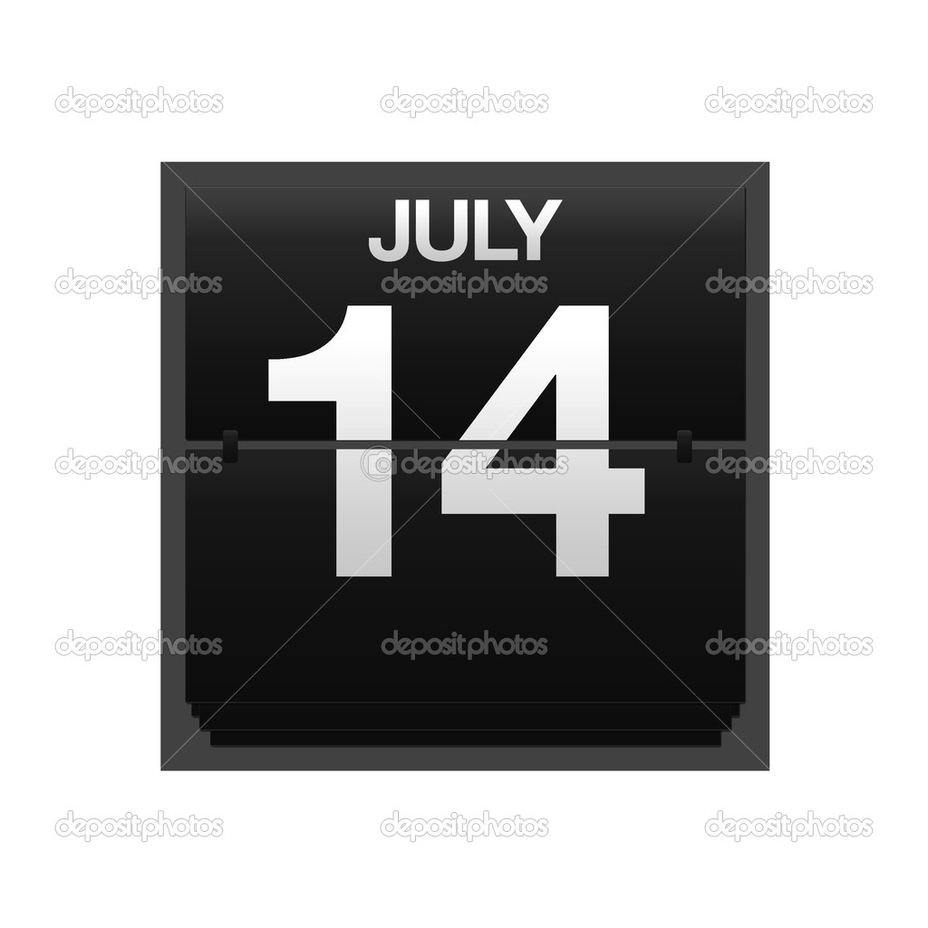 Counter calendar july 14.