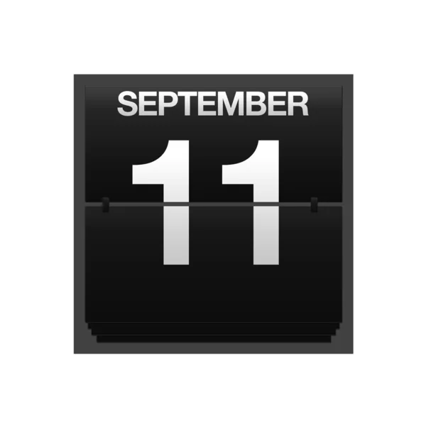 Counter calendar september 11. — Stock Photo, Image