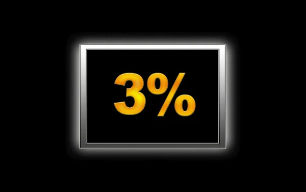 Sconto del 3% . — Foto Stock