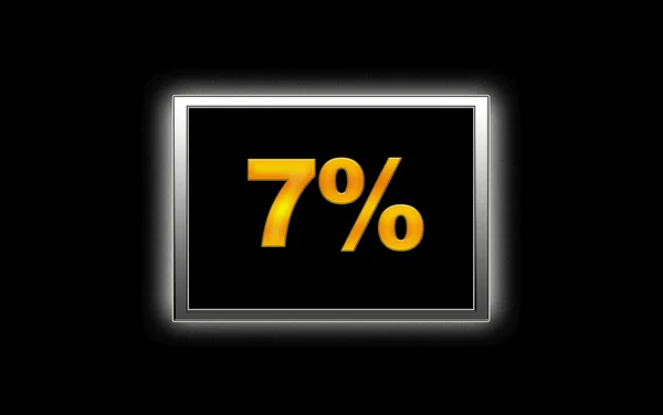 7% Desconto . — Fotografia de Stock