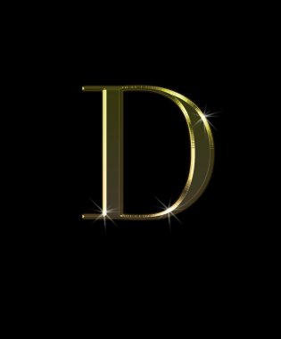Altın d harfi.