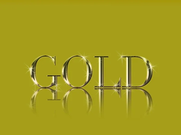 Logo in oro. — Foto Stock