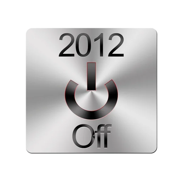 2012 botón de apagado . —  Fotos de Stock