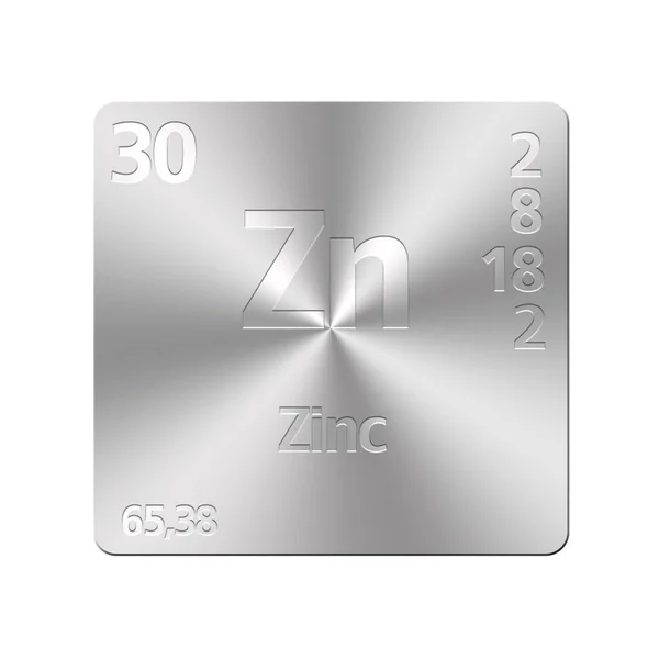 Zinc, Zn. — Foto de Stock