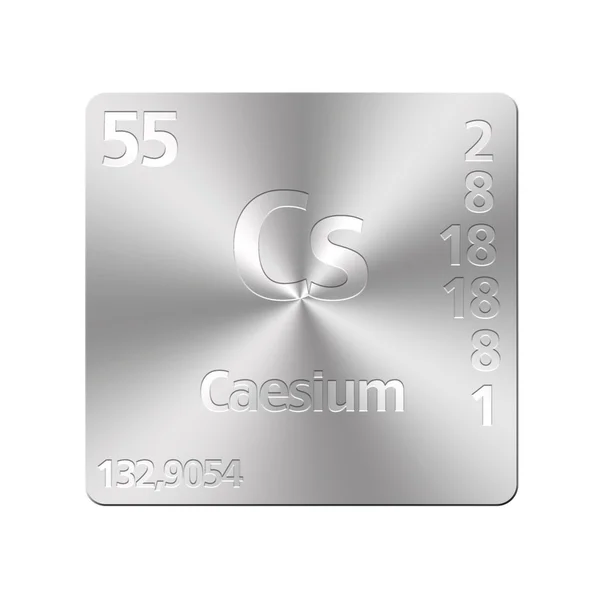 Césium . — Photo