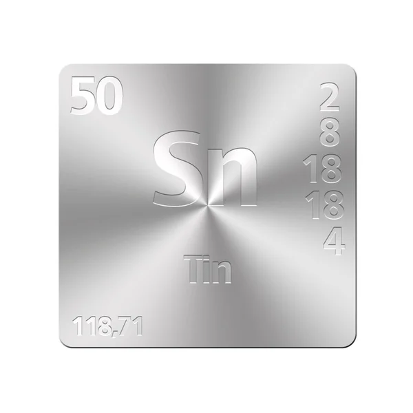 Tin, Sn. — Stockfoto