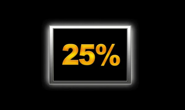 25% 할인. — 스톡 사진