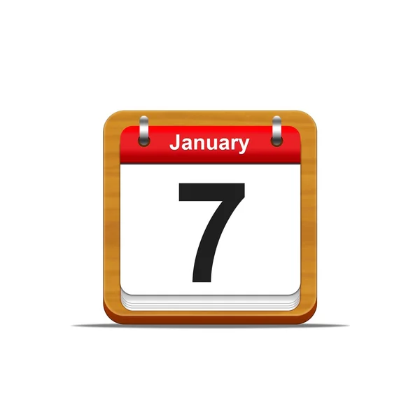 January 7. — Stock Photo, Image