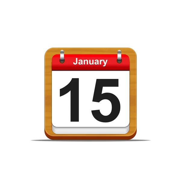 January 15. — Stock Photo, Image