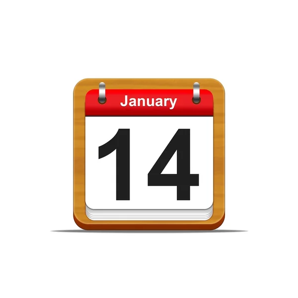 January 14. — Stock Photo, Image