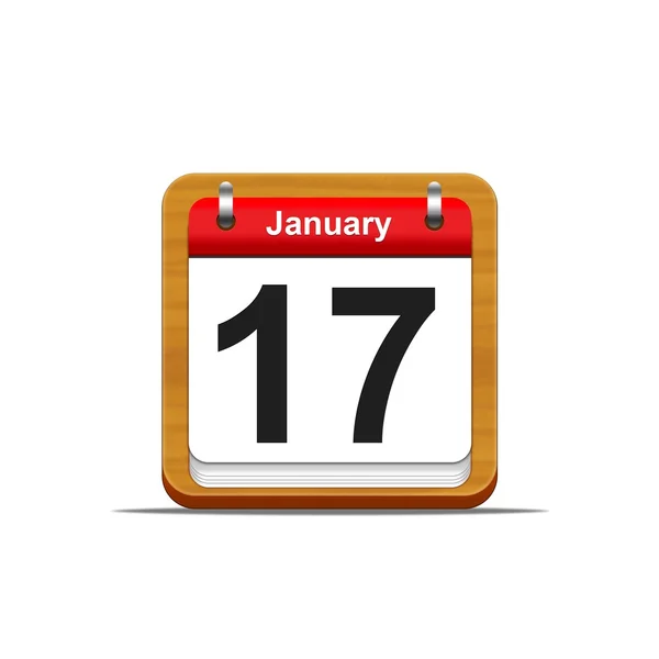 17 stycznia. — Zdjęcie stockowe