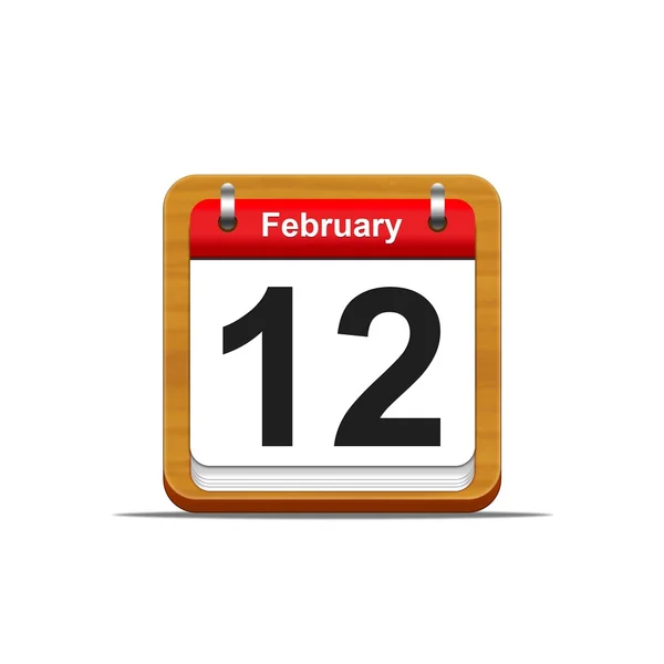 12 februari. — Stockfoto