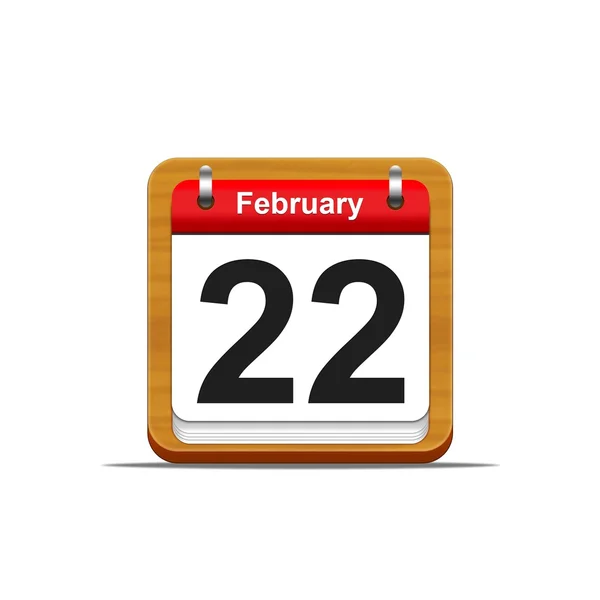 February 22. — Stock Photo, Image