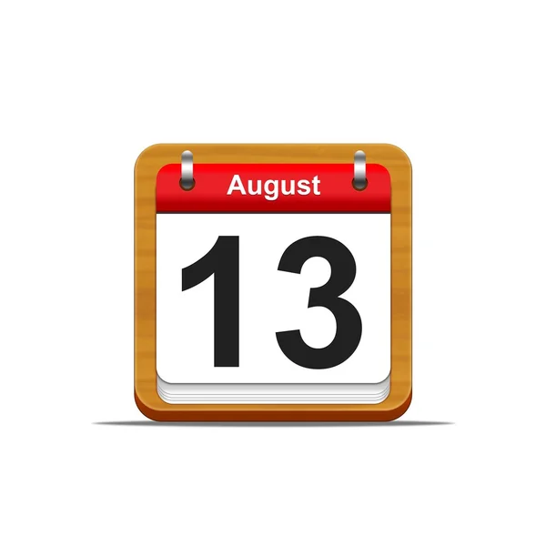 13 de Agosto . — Fotografia de Stock