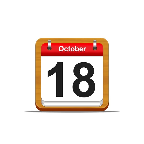 October 18. — Stock Photo, Image