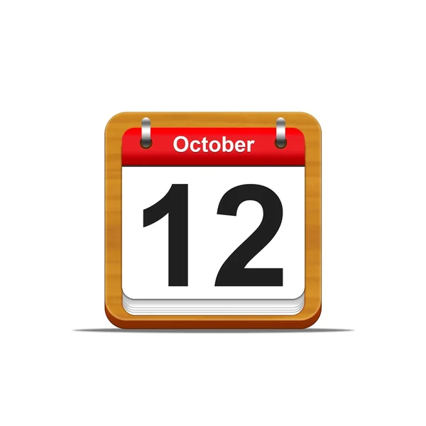 October 12. — Stock Photo, Image