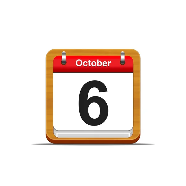 October 6. — Stock Photo, Image