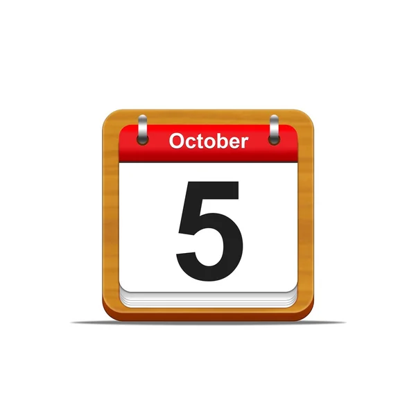 October 5. — Stock Photo, Image