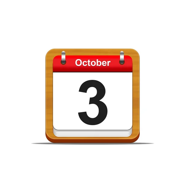 3 ottobre . — Foto Stock