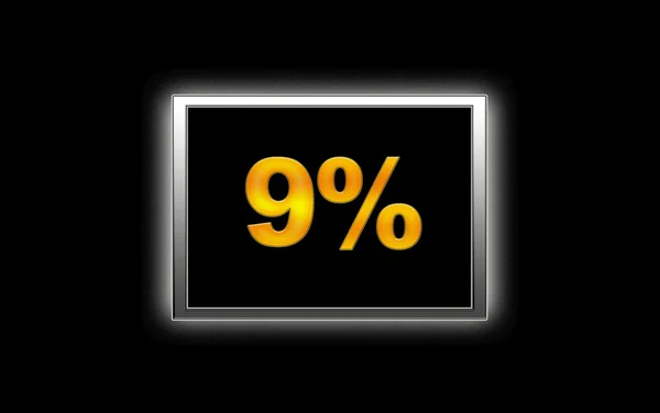 Sconto del 9% . — Foto Stock