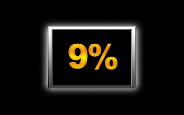 9% 할인. — 스톡 사진