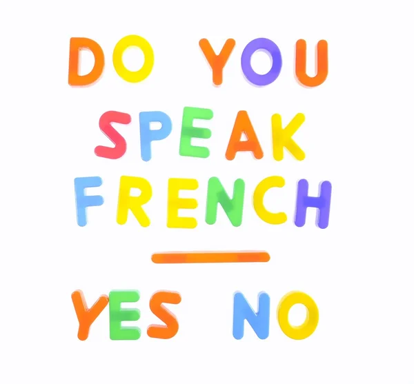 Do you speak french. — Stockfoto