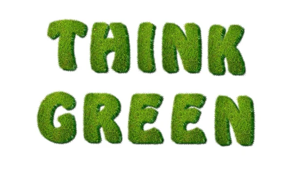 Denk groen. — Stockfoto