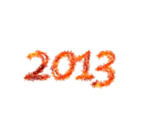 2013 flame. — Stock Photo, Image