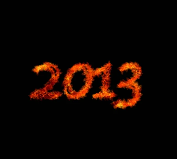 2013 flame. — Stock Photo, Image