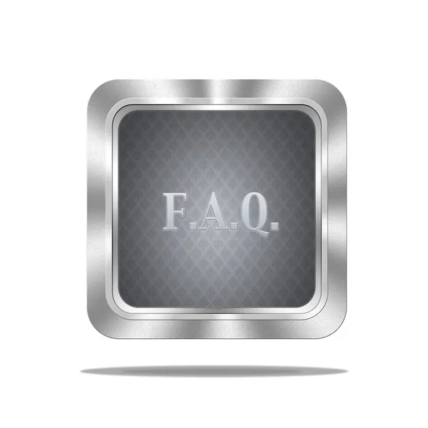 FAQ knop. — Stockfoto