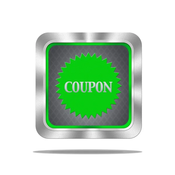 Coupon button. — Stock Photo, Image
