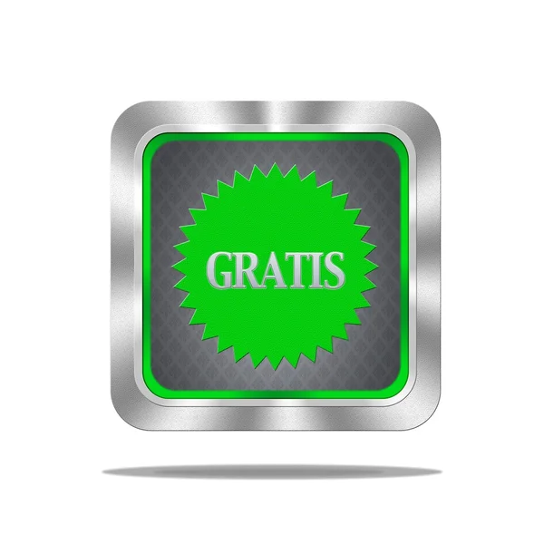 Gratis-knappen. — Stockfoto