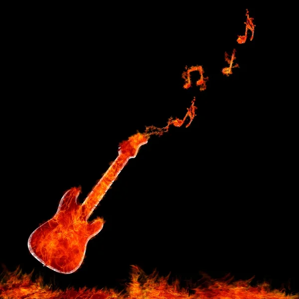 Infernal guitar. — Stock Photo, Image