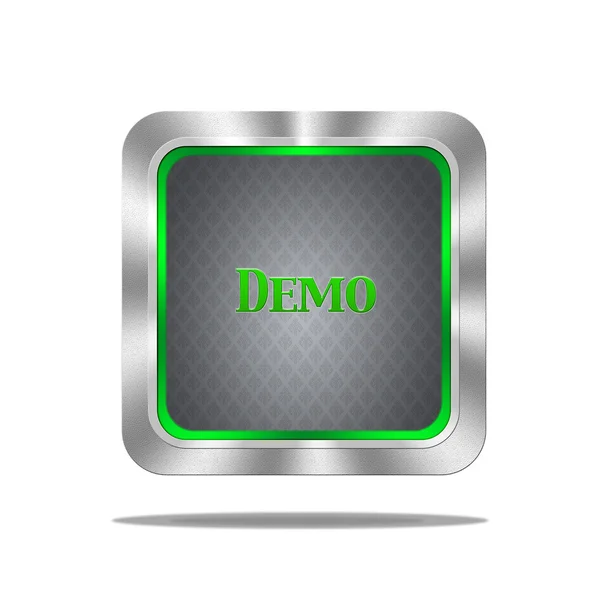 Demo knop. — Stockfoto