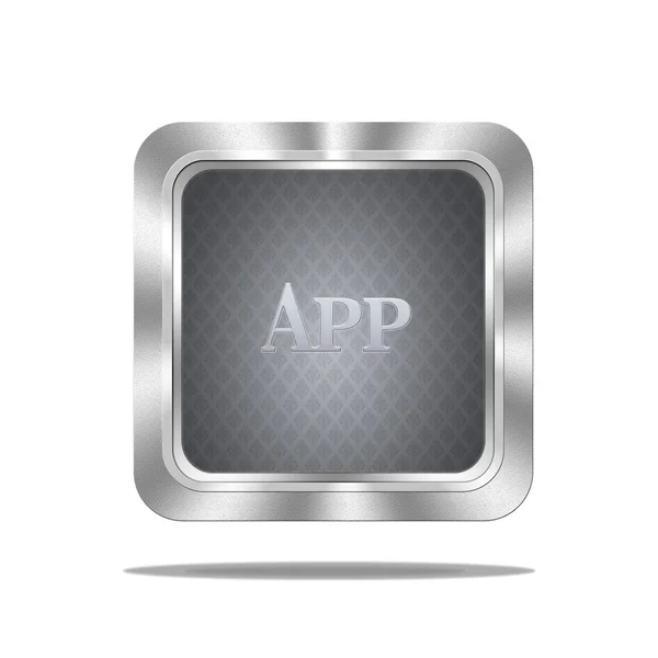 App knop. — Stockfoto