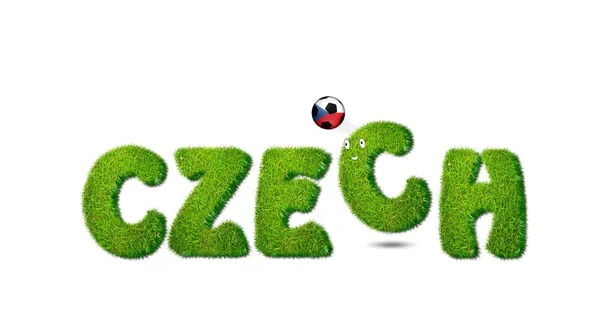 Česká republika fotbal. — Stock fotografie