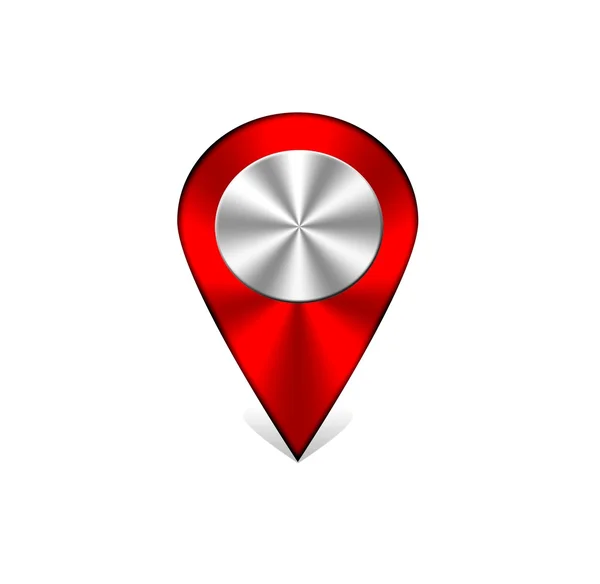 Red navigation icon. — Stock Photo, Image